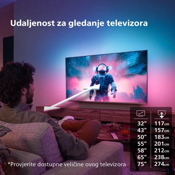 Philips 43'' 43PUS8818 Android TV Ambilight