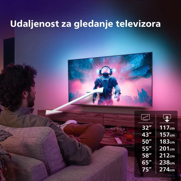 Philips 32'' 32PFS6908 Smart TV Ambilight