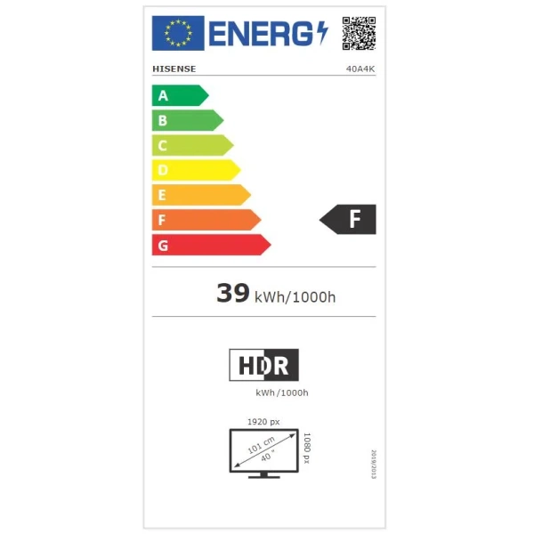 Hisense 40'' 40A4K FHD Smart TV