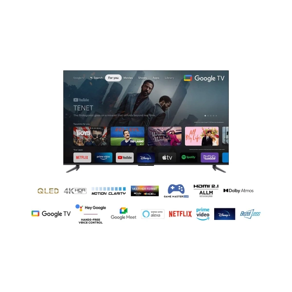 TCL 50'' QLED 50C645 Google TV