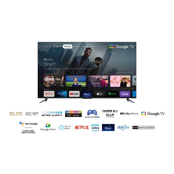 TCL 55'' QLED 55C645 Google TV