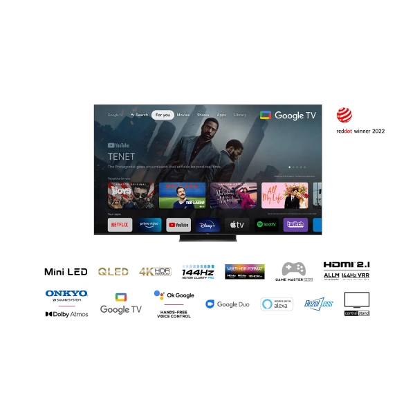 TV 55" TCL MINI LED 55C835 Google TV