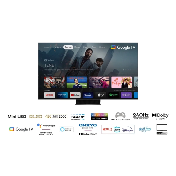 TV 65" TCL QLED 65C845 Google TV