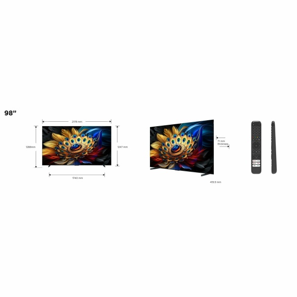 TCL 98'' QLED MiniLed 98C655 Google TV