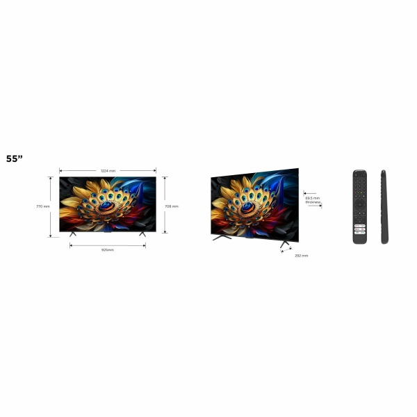 TCL 55" 55C655Q LED TV Google TV