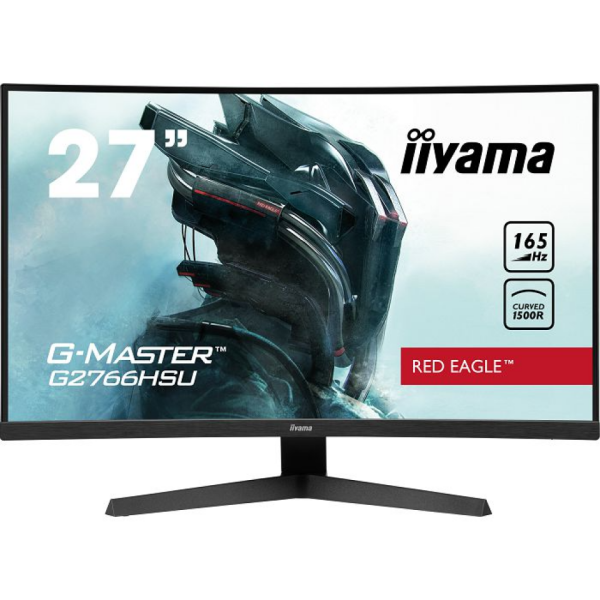 IIYAMA Monitor 27" G2766HSU-B1 VA Full HD 165Hz 1ms Zakrivljeni