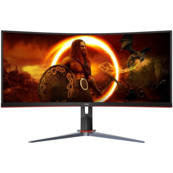 AOC Monitor 34" CU34G2XP WQHD VA 180Hz zakrivljeni