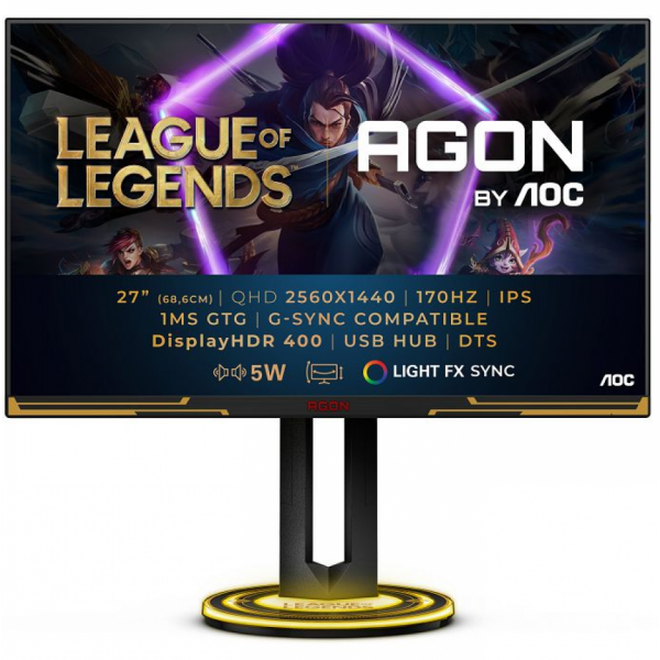 AOC Monitor 27" AGON AG275QXL IPS QHD 170 Hz 1ms