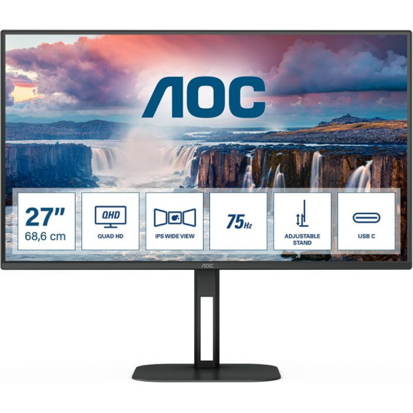 AOC Monitor 27" Q27V5C IPS FHD USB-C zvučnici