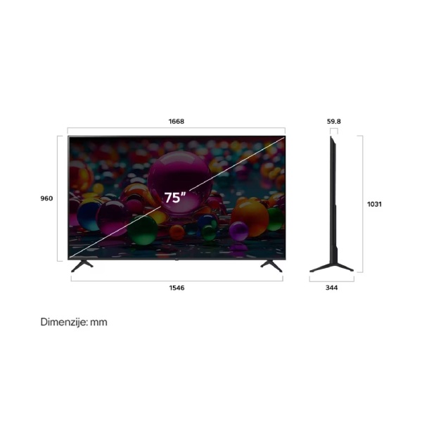 LG 75" 75UA75006LA LED 4K Smart TV - Slika 4