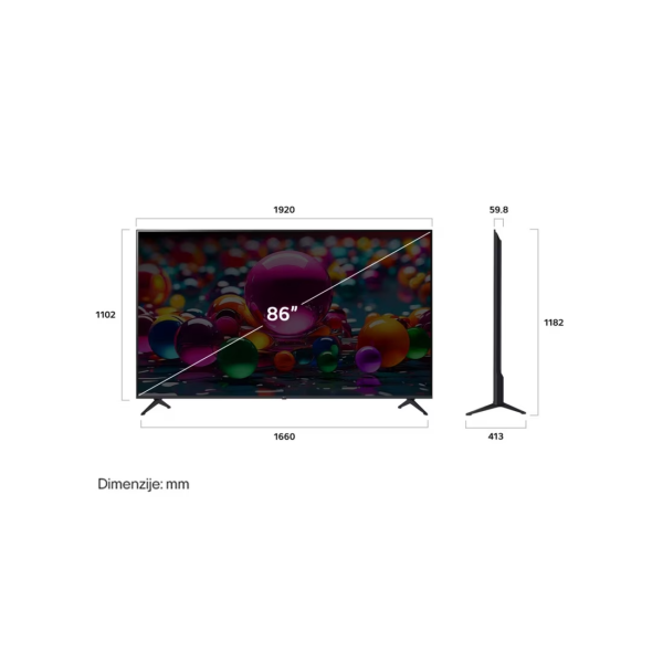 LG 86" 86UA75006LA LED 4K Smart TV - Slika 4