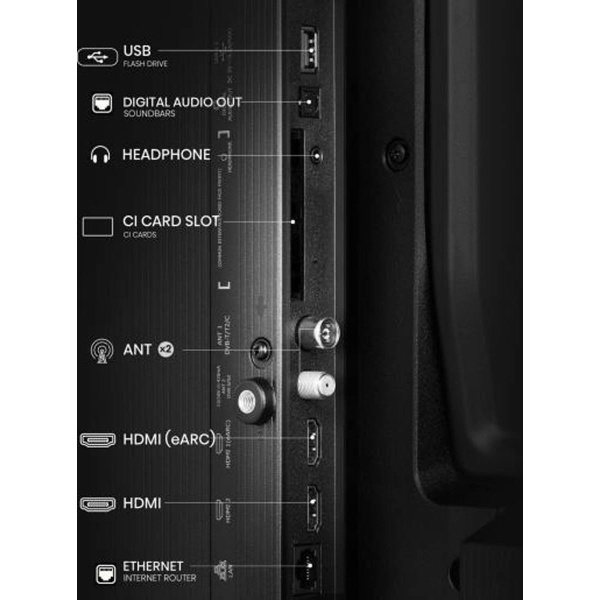 Hisense 32" LED TV 32A4Q HD Ready Smart TV - Slika 3