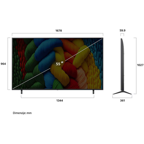 LG 55'' 55NANO80A3B LED 4K UHD - Slika 4