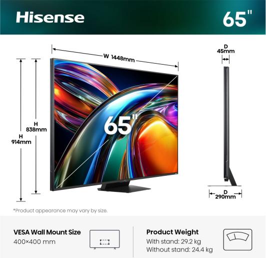 HISENSE 65'' 65UR9S RGB MiniLED 4K UHD - Slika 2