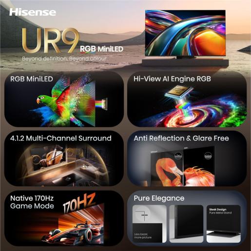 HISENSE 65'' 65UR9S RGB MiniLED 4K UHD - Slika 3