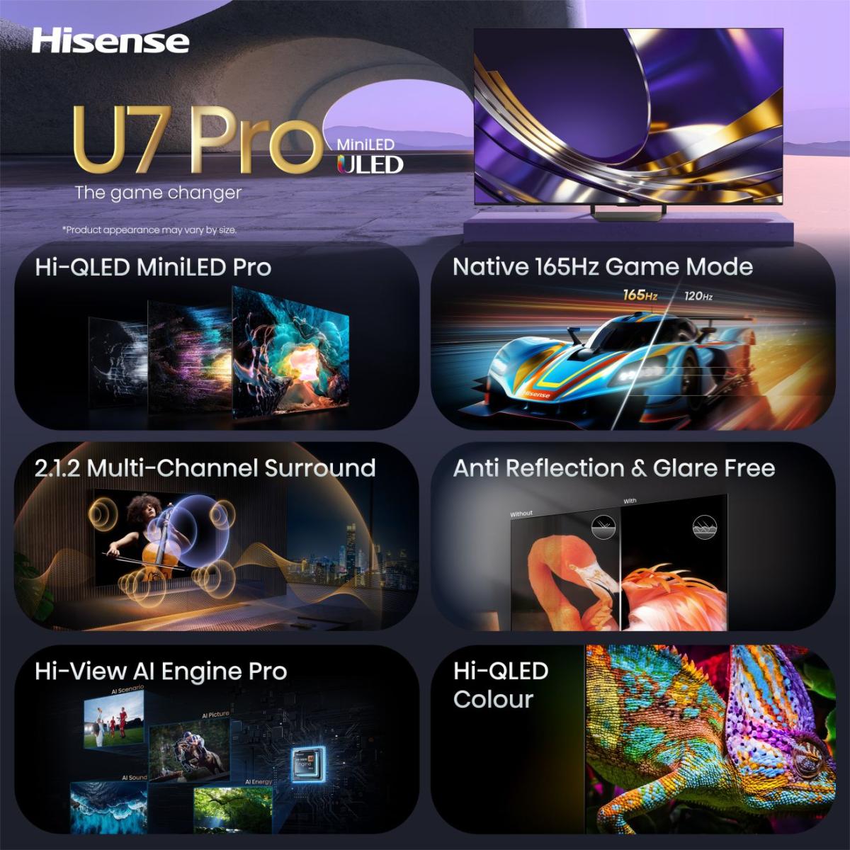 Hisense 65'' 65U7S PRO ULED MiniLED 4K - Slika 3