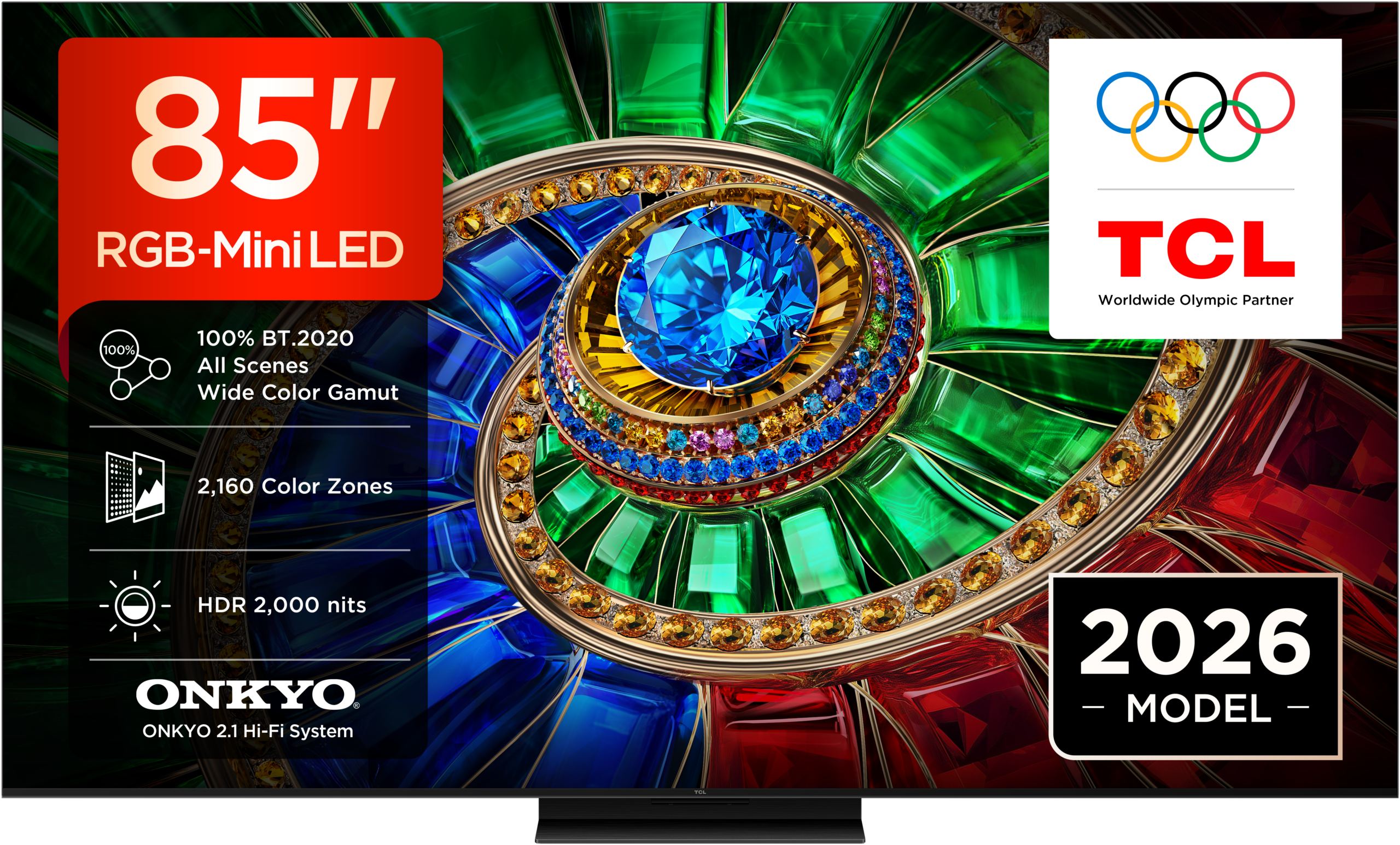 TCL RGB Mini-LED TV 85" 85RM7L Google TV