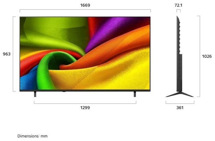 LG 75'' 75NU8E0B3LA 4K UHD Nano Cell - Slika 3