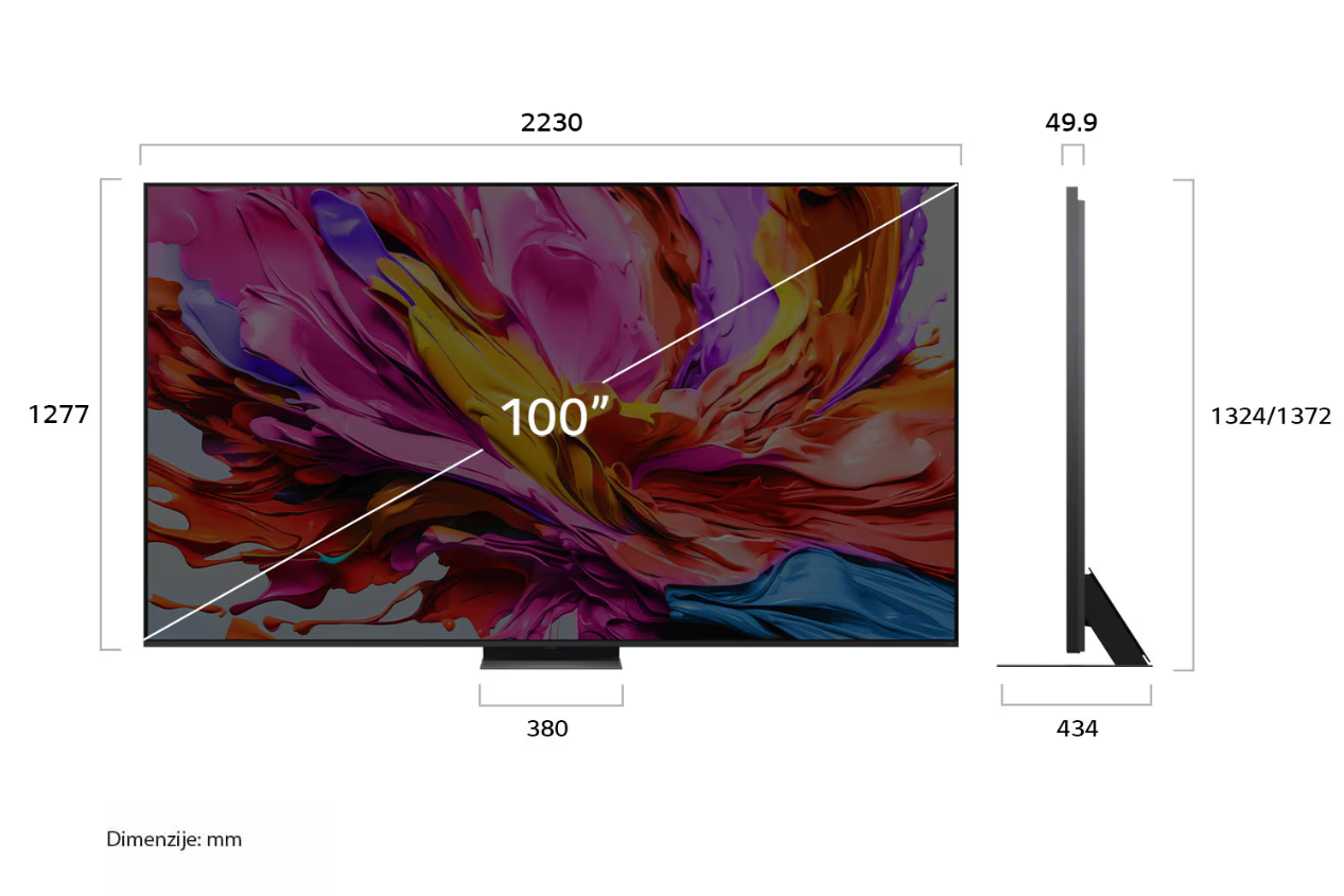 LG 100' 100QNED86A64K QNED evo Mini-LED - Slika 5