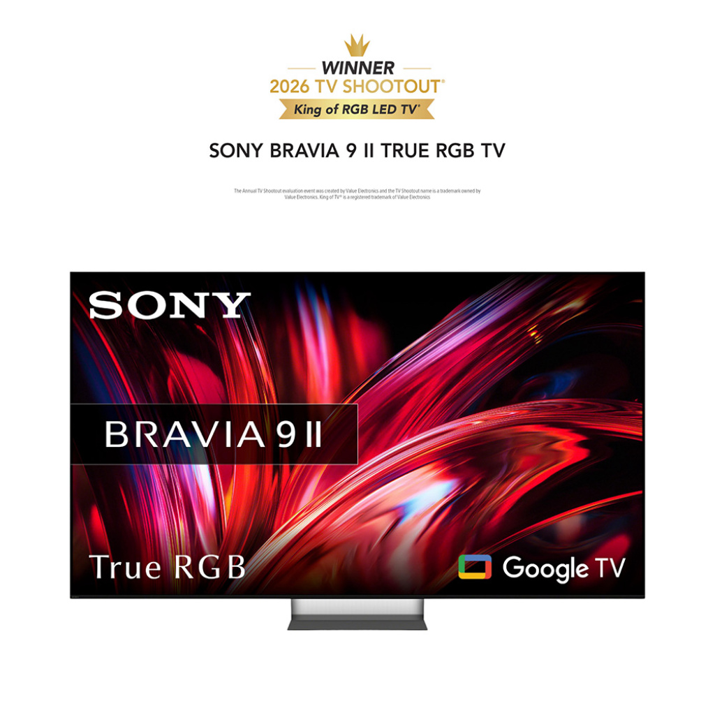 SONY 75'' K75XR95M2PB BRAVIA 9 II True RGB Mini LED