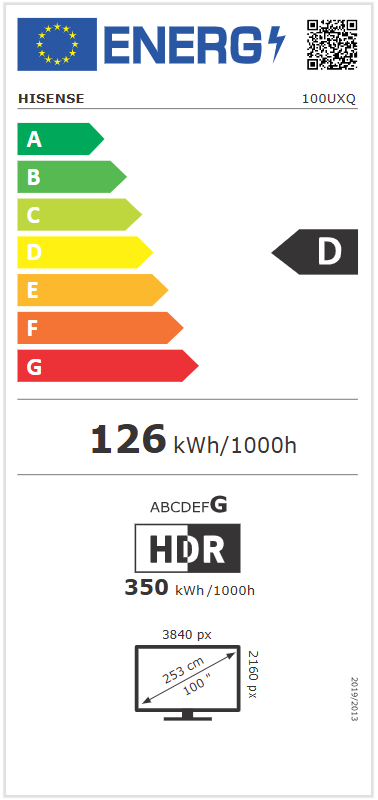 HISENSE 100'' 100UXQ RGB MiniLED 4K UHD - Slika 8