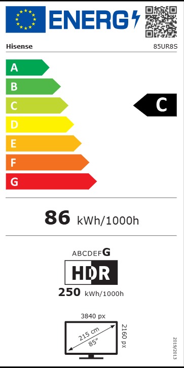 Hisense 85" 85UR8S RGB Mini LED 4K UHD - Slika 8